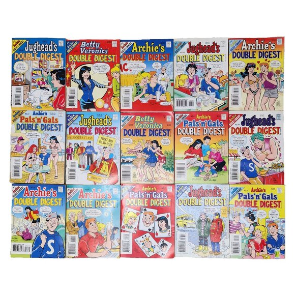 Archie Comics Double Digest Mystery Bundle-15 Plus Pack - Picture 1 of 3